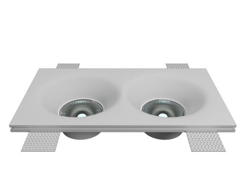 Врезной гипсовый светильник Декоратор VS-026 230*130 мм 2*GU5.3 MR16