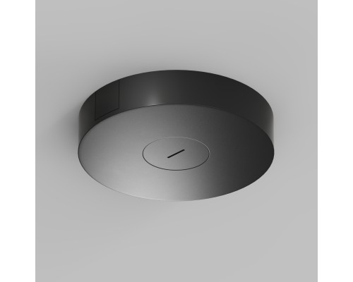 TR5511-BK Накладное основание с возможностью размещения блока питания и подачи питания треку-ремню Belty, серия Base, D260*H50мм, IP20, черный, алюминий