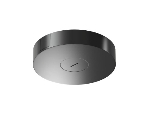 TR5511-BK Накладное основание с возможностью размещения блока питания и подачи питания треку-ремню Belty, серия Base, D260*H50мм, IP20, черный, алюминий