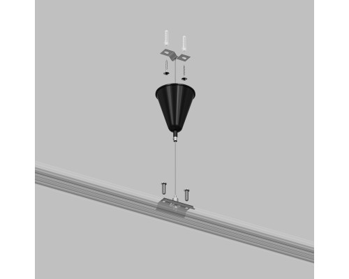TR1105-BK Подвесная система для треков, 1,5 м, черный