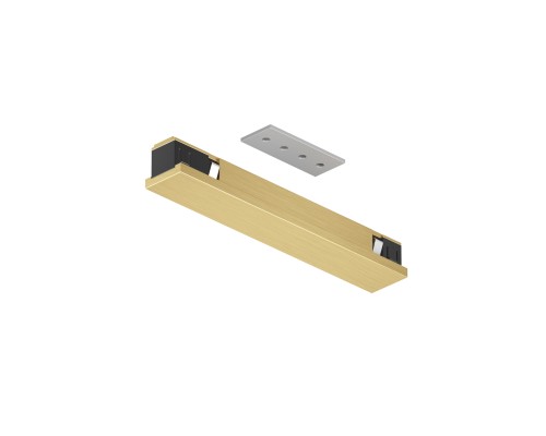 TR5722-SB Электрический коннектор прямой для трека SHINE BASE, 48V DC, IP20, сатинированная латунь, алюминий