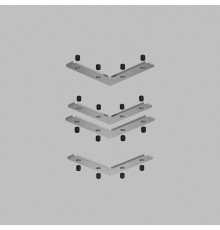 TR2019-AL Комплект угловых соединителей трека SLOTT, алюминий