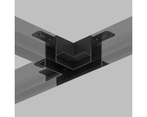 TR2113-BK Коннектор трека SMART для ГКЛ , \"Т\" образный, механический , черный.