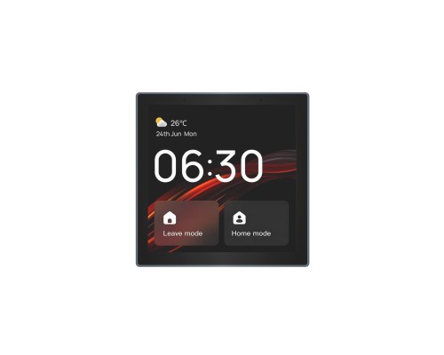 DK7405-BK Панель управления умным домом 4? (Wi-Fi / Zigbee / Bluetooth, Tuya / Smart Life), алюминий + закалённое стекло, цвет чёрный