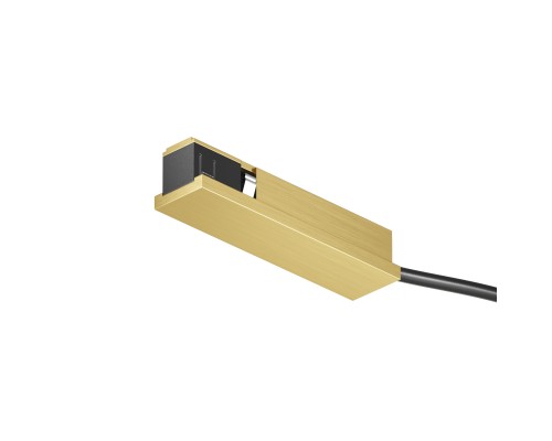 TR5721-SB Подвод питания универсальный (середина/торец) для трека SHINE BASE, 48V DC, IP20, сатинированная латунь, алюминий