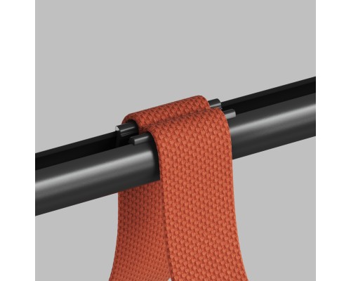 TR5536-BK Крепление-зажим для трека-ремня Belty на штанге Rod, IP20, черный, пластик