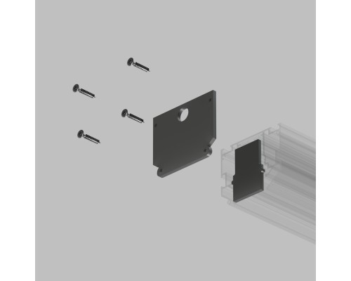 TR2025-BK Комплект торцевых заглушек для трека SMART ONE