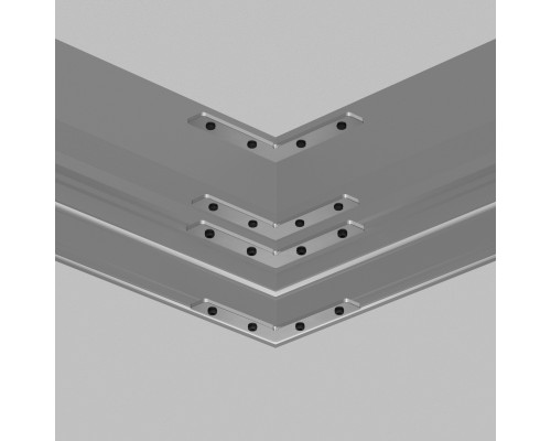 TR2019-AL Комплект угловых соединителей трека SLOTT, алюминий