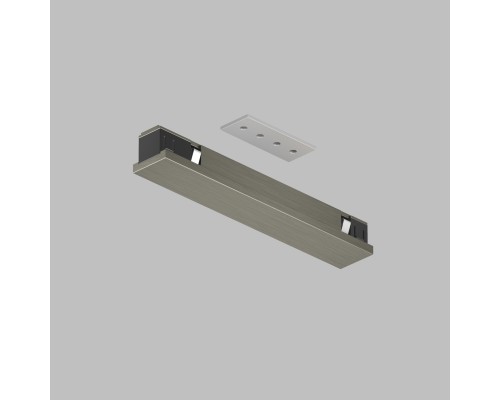 TR5722-DN Электрический коннектор прямой для трека SHINE BASE, 48V DC, IP20, темный никель, алюминий