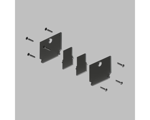 TR2025-BK Комплект торцевых заглушек для трека SMART ONE