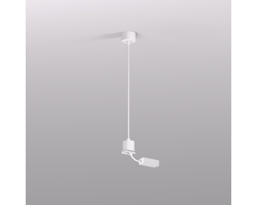 TR2124-WH Подвод питания для подвесного монтажа трека SMART BASE, АС 220-240V, IP20, 5м, белый, алюминий