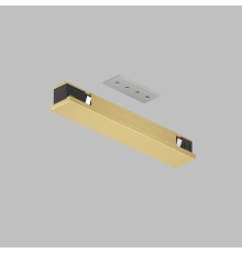 TR5722-SB Электрический коннектор прямой для трека SHINE BASE, 48V DC, IP20, сатинированная латунь, алюминий