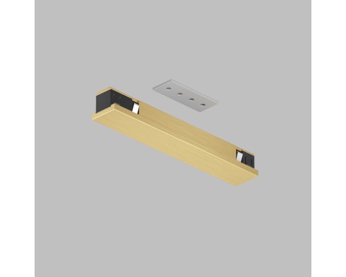 TR5722-SB Электрический коннектор прямой для трека SHINE BASE, 48V DC, IP20, сатинированная латунь, алюминий