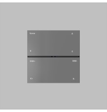 DK7201-DG Накладная настенная панель управления для светильников Air 3000-5000K, серия Control, IP20, CR2032 3V x 2, темно-серый, пластик