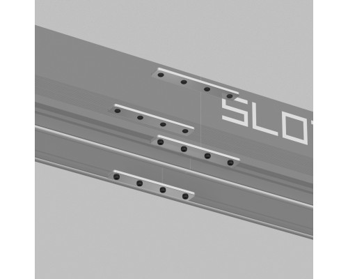 TR2018-AL Комплект прямых соединителей трека SLOTT, алюминий