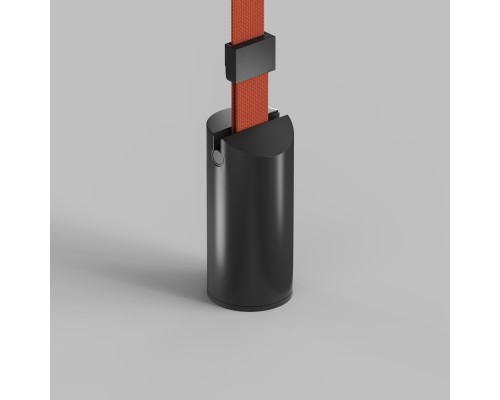 TR5516-BK Утяжелитель для отвесного монтажа трека-ремня Belty, серия Base, D60*H130мм, IP20, черный, алюминий