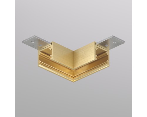 TR5731-SB Угловой элемент для трека SHINE BASE 90° потолок-потолок, сатинированная латунь, алюминий