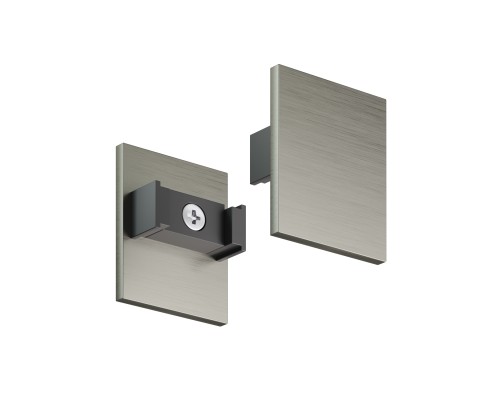 TR5735H-DN Торцевая заглушка высокая, для использования с экраном, для трека Shine, серия Base, комплект 2 шт, темный никель, алюминий