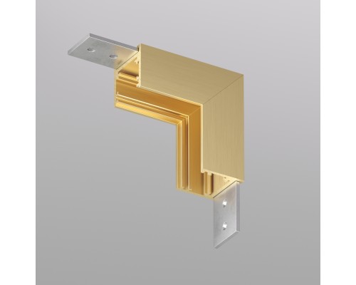 TR5732-SB Угловой элемент для трека SHINE BASE 90° стена-потолок, сатинированная латунь, алюминий