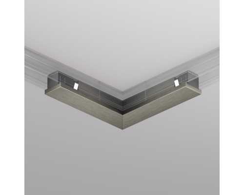TR5723-DN Электрический коннектор для трека SHINE BASE 90° потолок-потолок, темный никель, алюминий