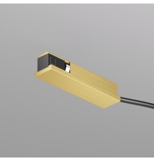 TR5721-SB Подвод питания универсальный (середина/торец) для трека SHINE BASE, 48V DC, IP20, сатинированная латунь, алюминий