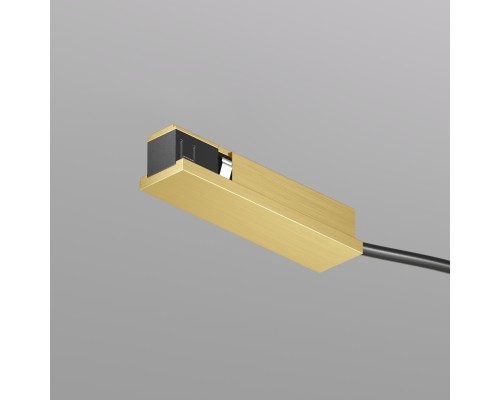 TR5721-SB Подвод питания универсальный (середина/торец) для трека SHINE BASE, 48V DC, IP20, сатинированная латунь, алюминий