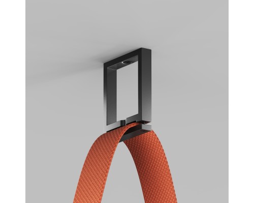 TR5518-BK Накладное крепление гибкого трека-ремня Belty, серия Base, H50мм, IP20, черный, пластик