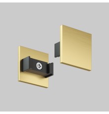TR5735-SB Торцевая заглушка низкая, для использования без экрана, для трека Shine, серия Base,  комплект 2 шт, сатинированная латунь, алюминий