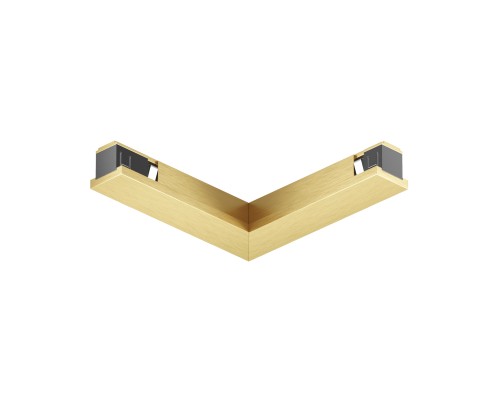 TR5723-SB Электрический коннектор для трека SHINE BASE 90° потолок-потолок, сатинированная латунь, алюминий