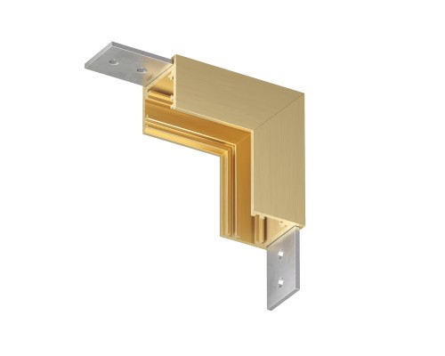 TR5732-SB Угловой элемент для трека SHINE BASE 90° стена-потолок, сатинированная латунь, алюминий