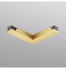 TR5723-SB Электрический коннектор для трека SHINE BASE 90° потолок-потолок, сатинированная латунь, алюминий