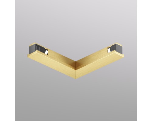TR5723-SB Электрический коннектор для трека SHINE BASE 90° потолок-потолок, сатинированная латунь, алюминий