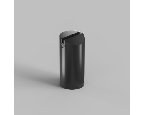 TR5516-BK Утяжелитель для отвесного монтажа трека-ремня Belty, серия Base, D60*H130мм, IP20, черный, алюминий