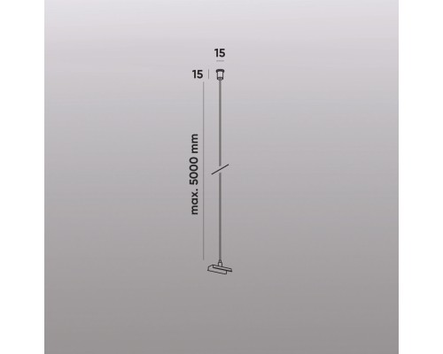 TR2127-BK Механический подвес для трека SMART BASE, IP20, 5м, черный, алюминий