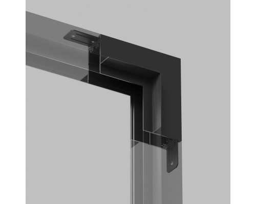 TR2118-BK Угол стена-потолок встраиваемый под ГКЛ SMART, черный     