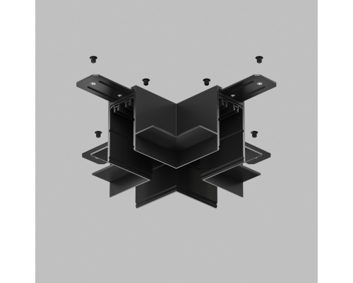 TR2114-BK Коннектор трека SMART для ГКЛ , \"X\" образный, механический , черный