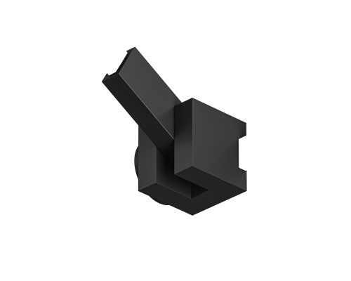 TR5213-BK Угловой соединитель 90° стена-потолок с поворотом трека под произвольным углом, для трека Air, серия Base, черный, алюминий