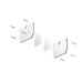 TR2025-WH Комплект торцевых заглушек для трека SMART ONE