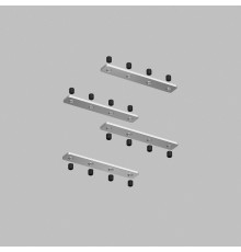 TR2018-AL Комплект прямых соединителей трека SLOTT, алюминий