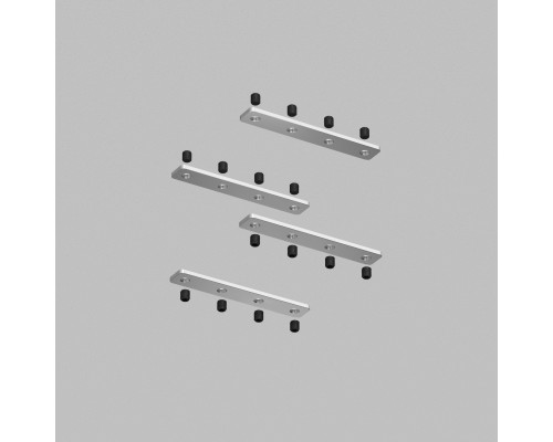 TR2018-AL Комплект прямых соединителей трека SLOTT, алюминий