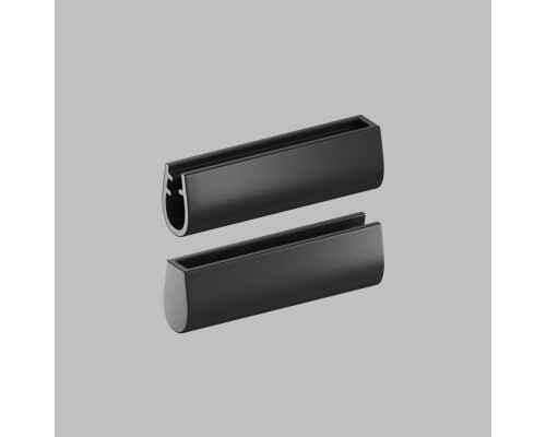 TR5520-BK Наконечник для трека-ремня Belty, серия Base, IP20, черный, пластик