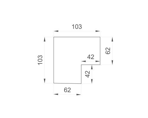 TR3041-AL Угол профиля SMART для натяжного потолка