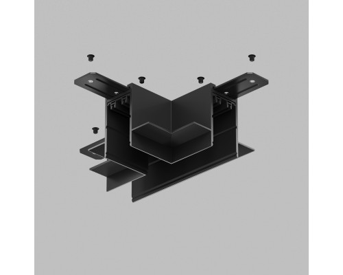 TR2113-BK Коннектор трека SMART для ГКЛ , \"Т\" образный, механический , черный.