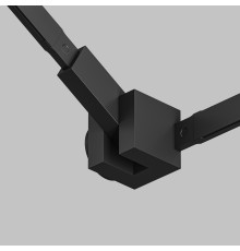 TR5213-BK Угловой соединитель 90° стена-потолок с поворотом трека под произвольным углом, для трека Air, серия Base, черный, алюминий