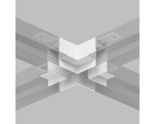 TR2114-WH Коннектор трека SMART для ГКЛ , \"X\" образный, механический , белый