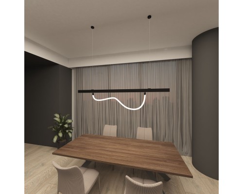 DK8064-BK Аксессуар для подвесного светильника SMART RAY, черный, алюминий