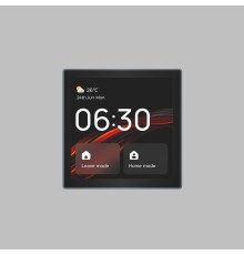 DK7405-BK Панель управления умным домом 4? (Wi-Fi / Zigbee / Bluetooth, Tuya / Smart Life), алюминий + закалённое стекло, цвет чёрный