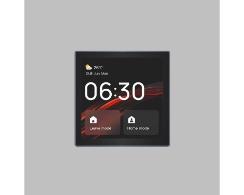DK7405-BK Панель управления умным домом 4? (Wi-Fi / Zigbee / Bluetooth, Tuya / Smart Life), алюминий + закалённое стекло, цвет чёрный