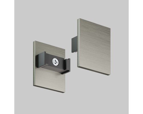 TR5735H-DN Торцевая заглушка высокая, для использования с экраном, для трека Shine, серия Base, комплект 2 шт, темный никель, алюминий