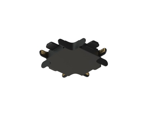 Соединитель X-образный для треков Air, серия Base, пластик, чёрный